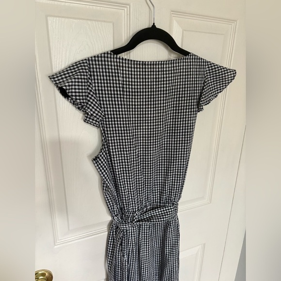 For Love & Lemons Gingham Ruffle Jumpsuit | Retro Romance One-Piece | Size Small - Picture 9 of 11